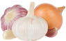 Ui en knoflook