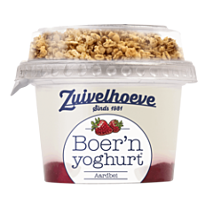 Boer'N Yoghurt Aardbei+Muesli Cu