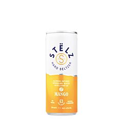 Stelz Hard Seltzer Mango Blik 12x25 Cl. St.