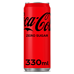 Coca Cola Zero Sleek Blik 24x33 Cl. St.