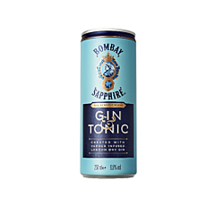 Bombay Sapphire Gin & Tonic Blik 12x25 Cl. St. 25 CL