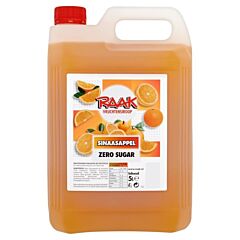 Raak Limonade Siroop Sinaasappel Zero 5 Ltr.