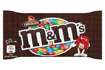 M&M Chocolade Bruin 45gr Psv