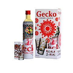 Gecko Vodka Caramel Likeur Gv Met Glas 70 Cl.