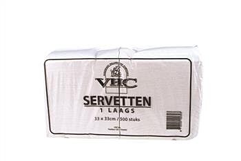 Servet Wit 1lg 33x33cm