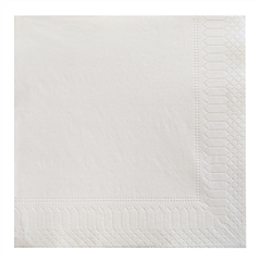 VHC Servet Wit 2-Lgs 33x33