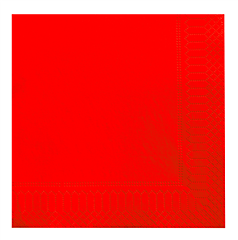 Servet Rood 2-Lgs 33x33