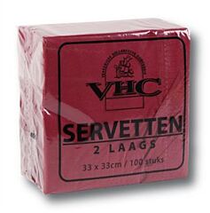 VHC Servet Bordeaux 2-Lgs 33x33cm