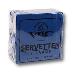 VHC Servet Donkerblauw 2lg 33x33