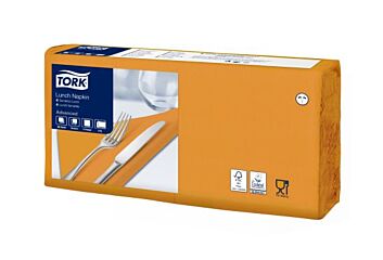 Servet Tiss Oranje 33x33 2lg