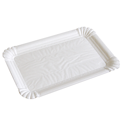 Vleesw.Schaal Wit Karton 12x18cm