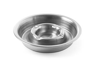 Asbak Met Vuurrand Rvs 16cm