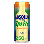 Absolut Vodka & Sprite Pineapple Blik 12x25 Cl.