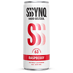 Synq Hard Seltzer Raspberry Blik 2x12x25 Cl. St.