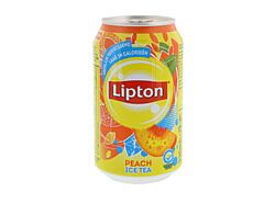 Lipton Ice Tea Peach No Bubbels Blik 24x33 Cl. St.