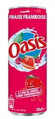 Oasis Aardbei Framboos Blik 4x6x33 Cl. St.