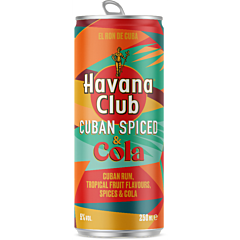 Havana Club Spiced Cola Blik 12x25 Cl. 25 CL