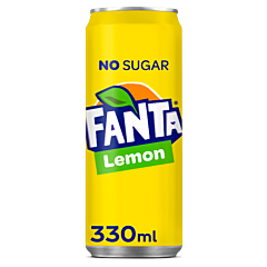 Fanta Lemon No Sugar Blik 24x33 Cl. St.