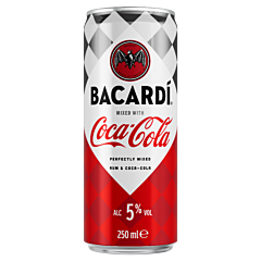 Bacardi & Coca-Cola Blik 12x25cl.