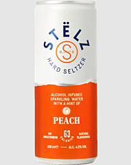 Stelz Hard Seltzer Peach Blik 12x25 Cl. St.