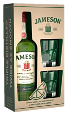 Jameson Whiskey Gv + 2 Tumblers 70 Cl.