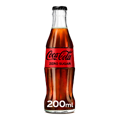 Coca Cola Zero Horeca Fles Klein Glas 24x20 Cl.