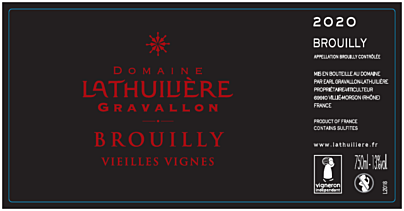 Dom Lath Grav Brouilly Vieilles Vignes 75cl.