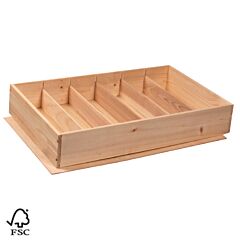 6-Vaks Wijnkist Standaard 5 Stuks