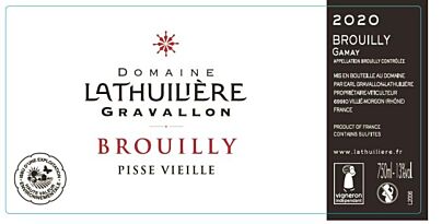 Dom Lath Grav Brouilly Pisse Vieille 75cl.
