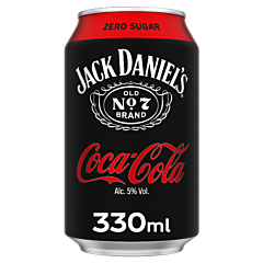 Jack Daniel'S & Coca Cola Zero Blik 12x33cl.